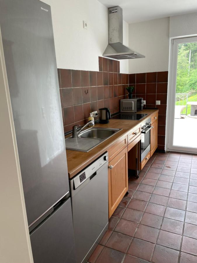 Ferienwohnung Traumhaus Am Wald 1 Weiersbach Exterior foto